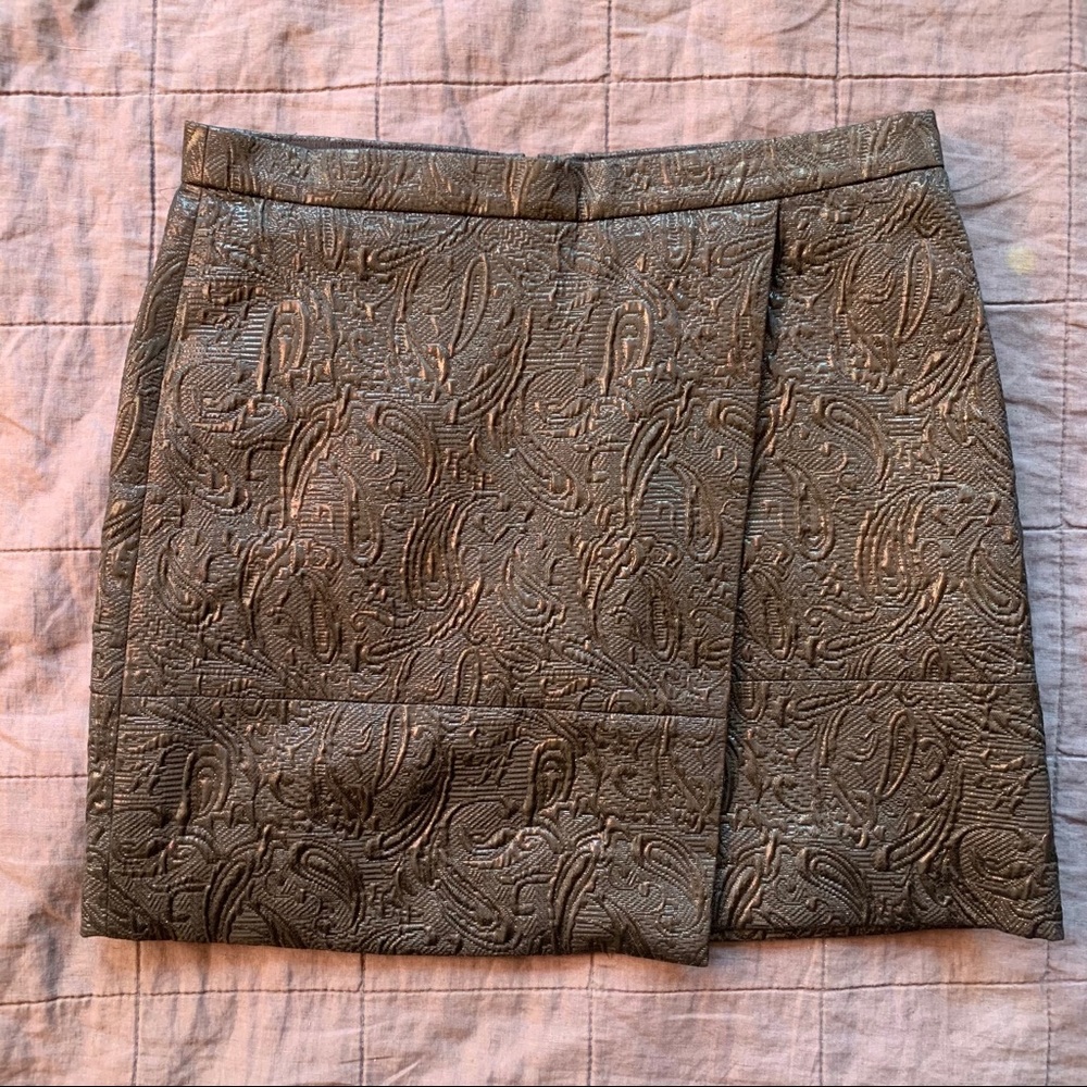 J.Crew Embroidered Mini Skirt